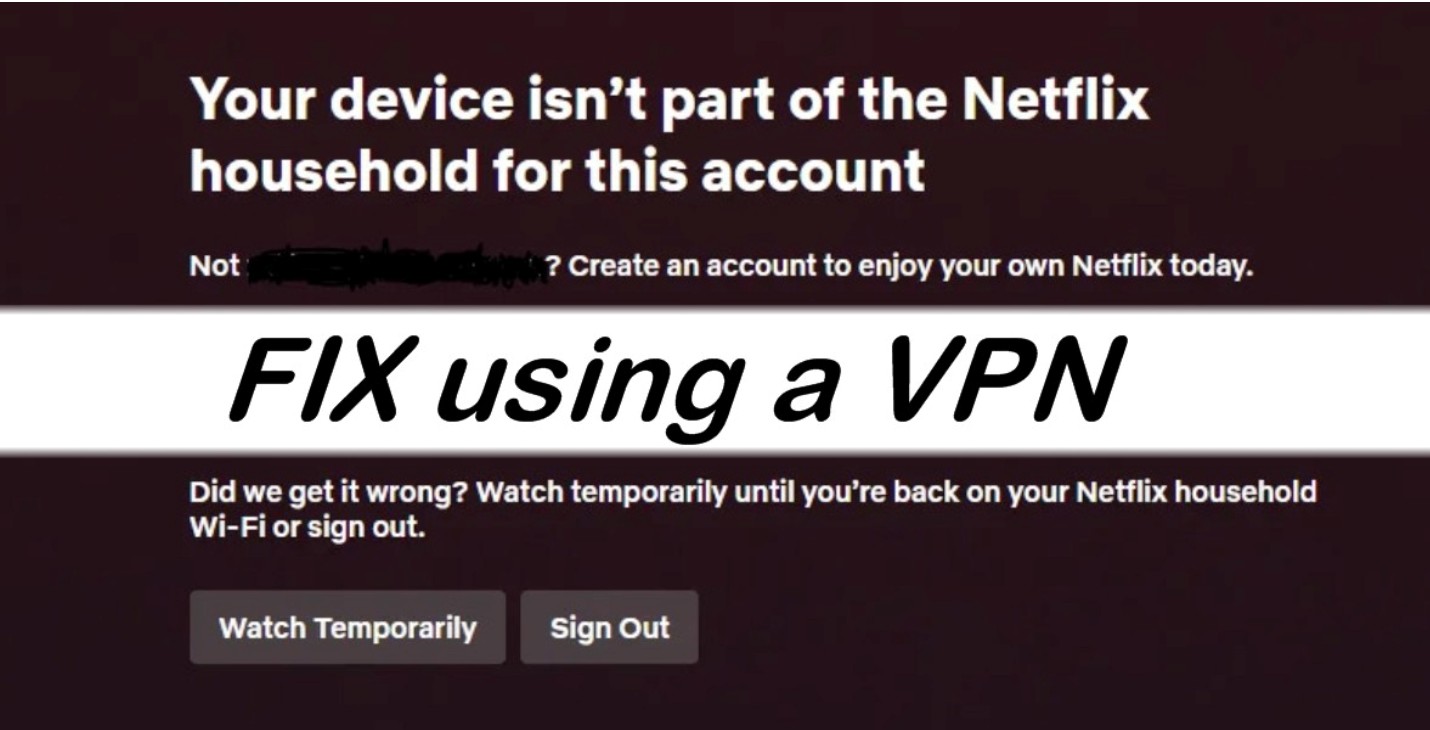 Fix Netflix Household Device errors