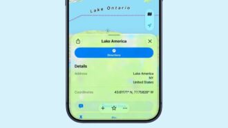 Apple Maps Lake America