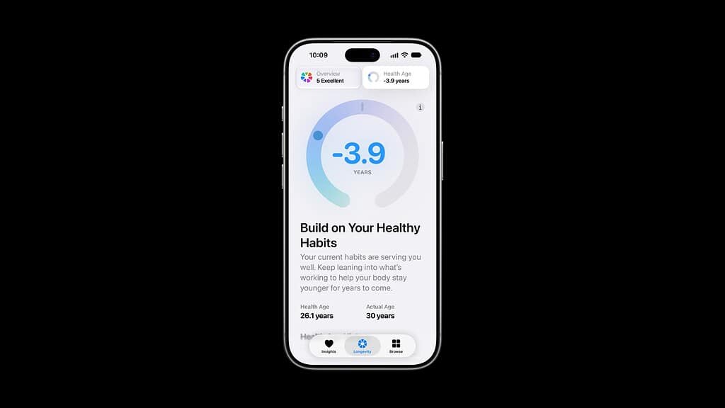 Apple iPhone 18 Pro Health app Longevity Health Age 01