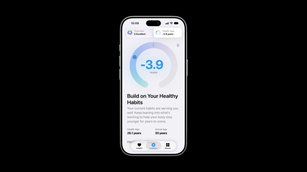Apple iPhone 18 Pro Health app Longevity Health Age 01