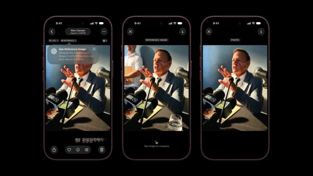 Apple iPhone 18 Pro Photos app Apple Reference Image