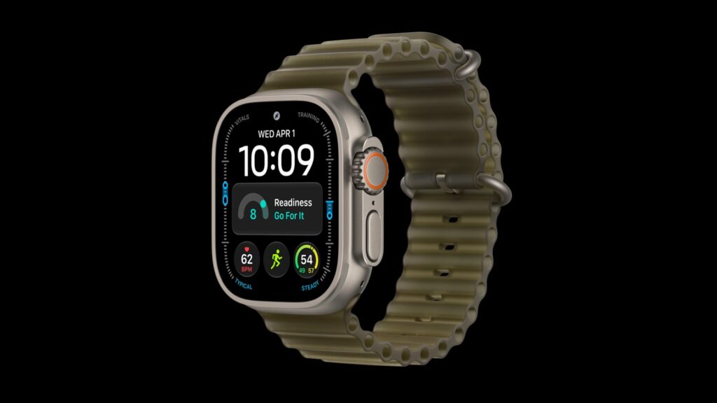 Apple Watch Ultra 4 Ocean Band translucent kelp