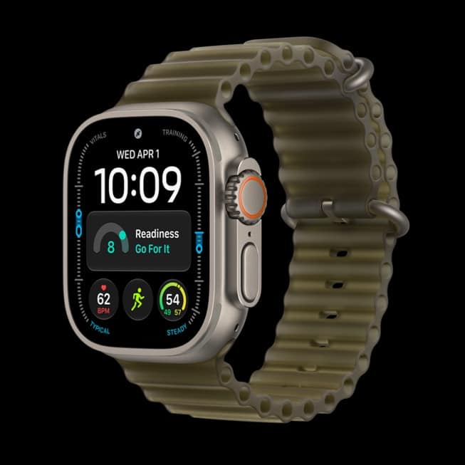Apple Watch Ultra 4 Ocean Band translucent kelp