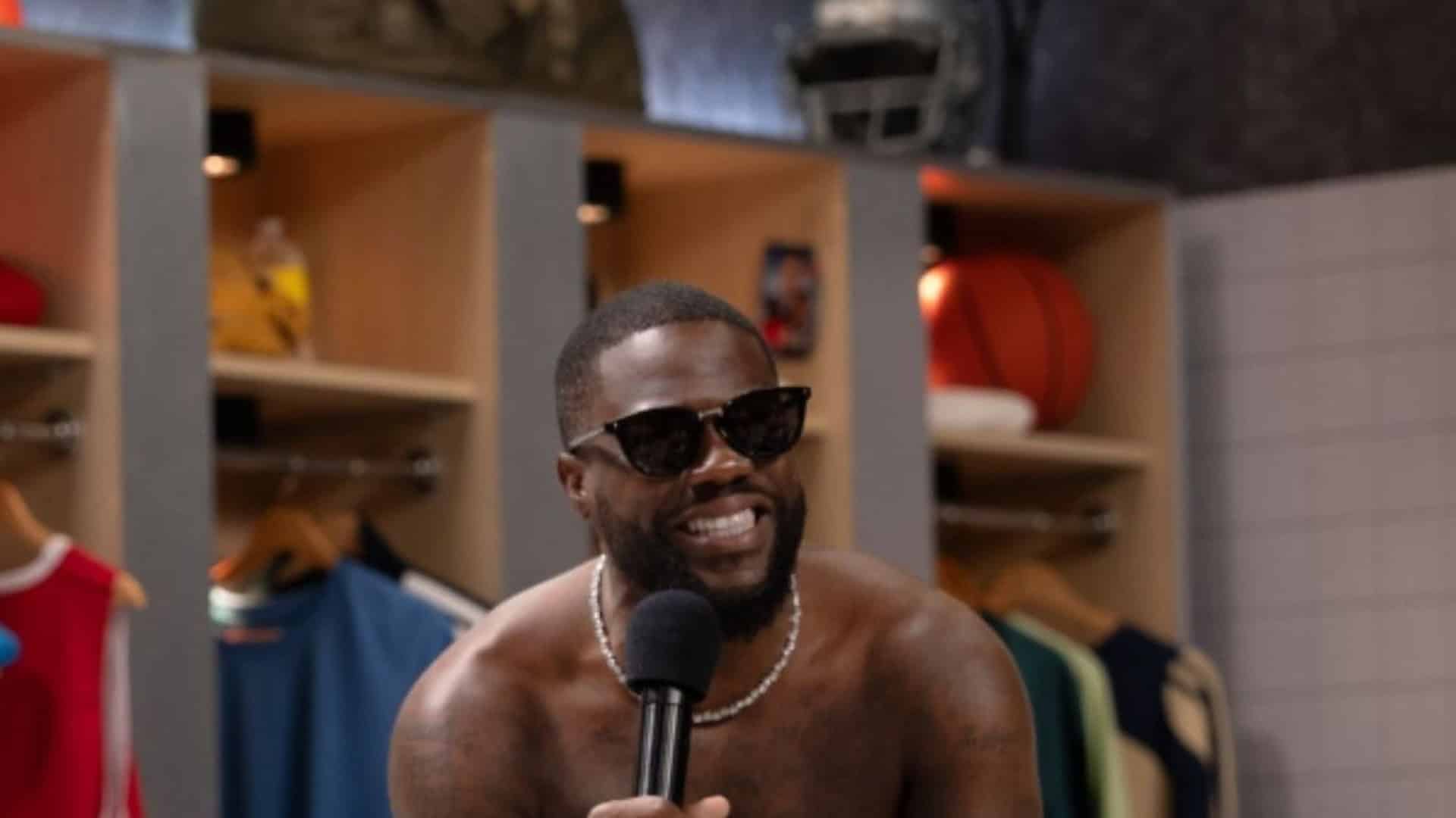 Kevin Hart hosts an ice bath interview on Cold as Balls