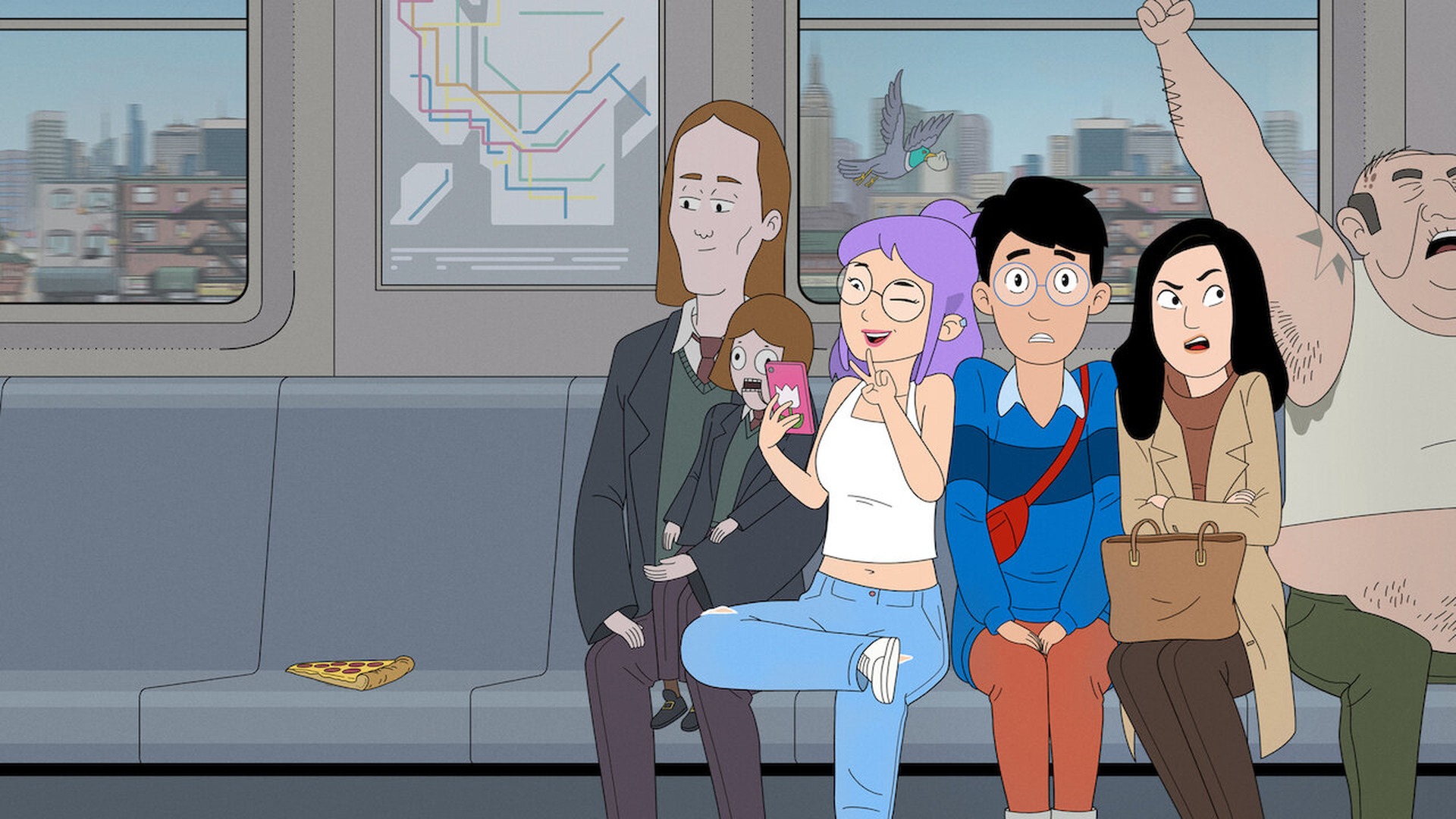 dang-ruthie-andrew-eunice-adult-animation-premise official Netflix artwork