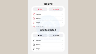 iOS 27.2 Changes Apple Music’s Library Buttons and Color Accents