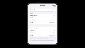 iPhone Duo Shows Battery Health for Each Cell Separately in Settings