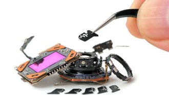 iPhone 18 Pro components arranged during an iFixit teardown