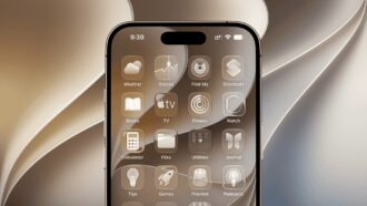 iOS 27 app icons on an iPhone security illustration