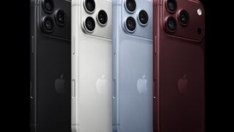 Four iPhone 18 Pro models shown in different finishes