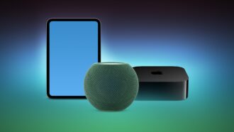 Leaked images showing an iPad mini, five HomePod mini speakers and an Apple TV 4K