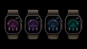 Four Apple Watch Ultra 4 models showing different Readiness classifications