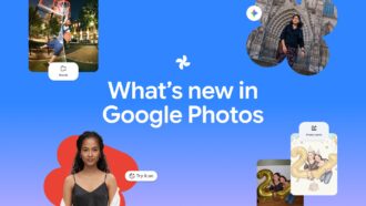 Google Photos screens showing Wardrobe clothing categories and outfit tools