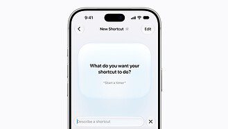 Describe a Shortcut open in the Shortcuts app on iPhone