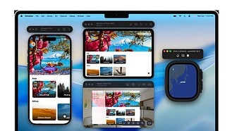 Apple device simulators running alongside Xcode on a Mac
