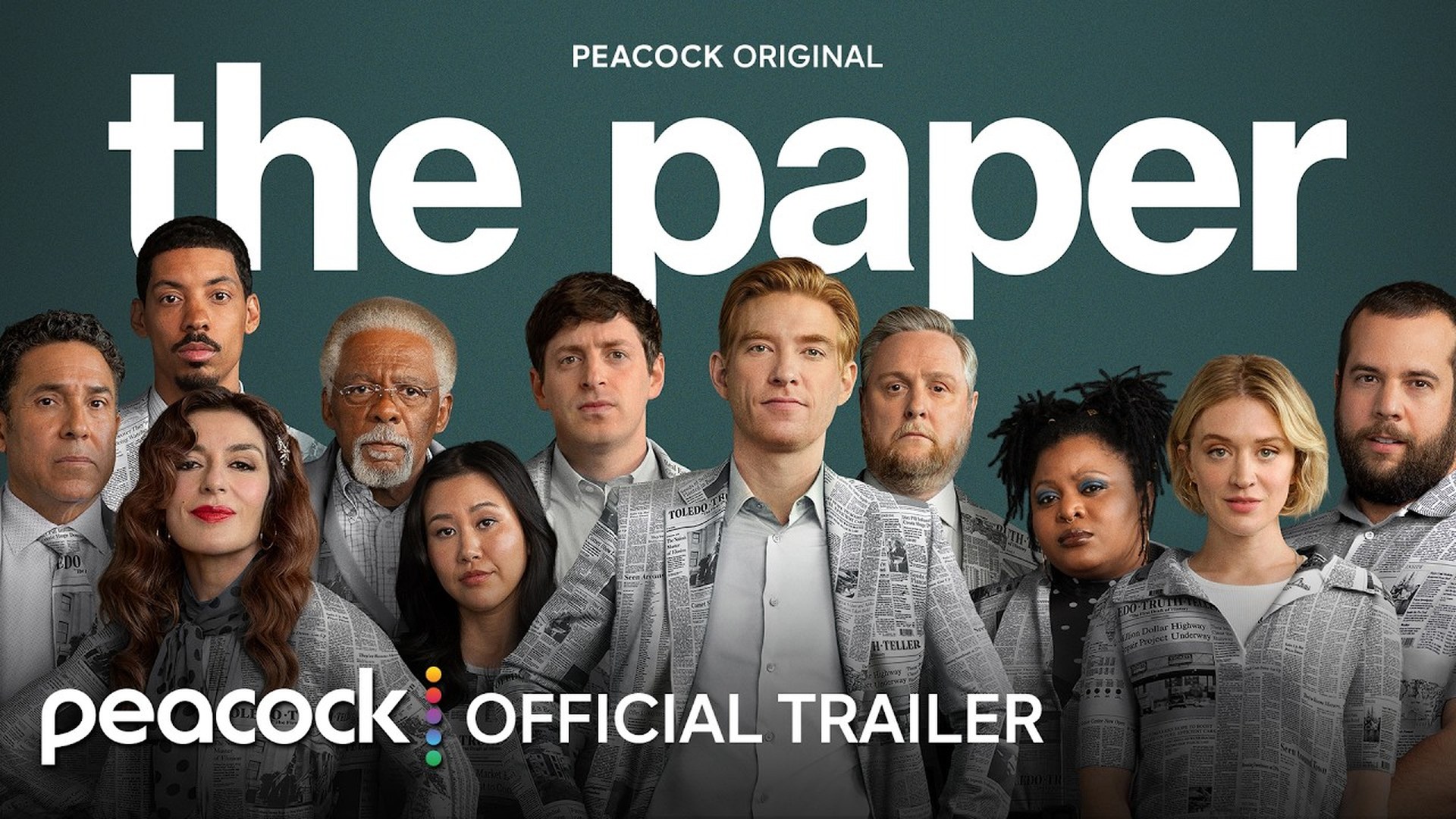 The Paper ensemble in Peacock Season 2 promotional artwork