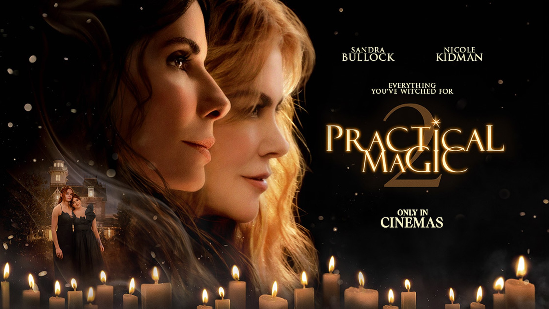 Sandra Bullock and Nicole Kidman in Practical Magic 2 promotional image