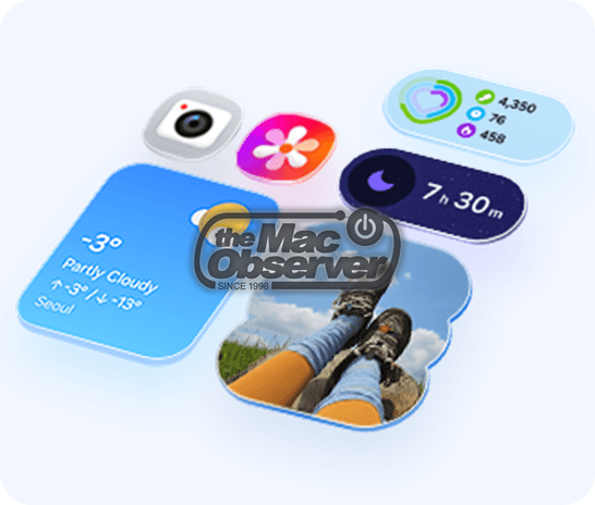 Samsung Galaxy A18 personalisation widgets for weather, activity and sleep