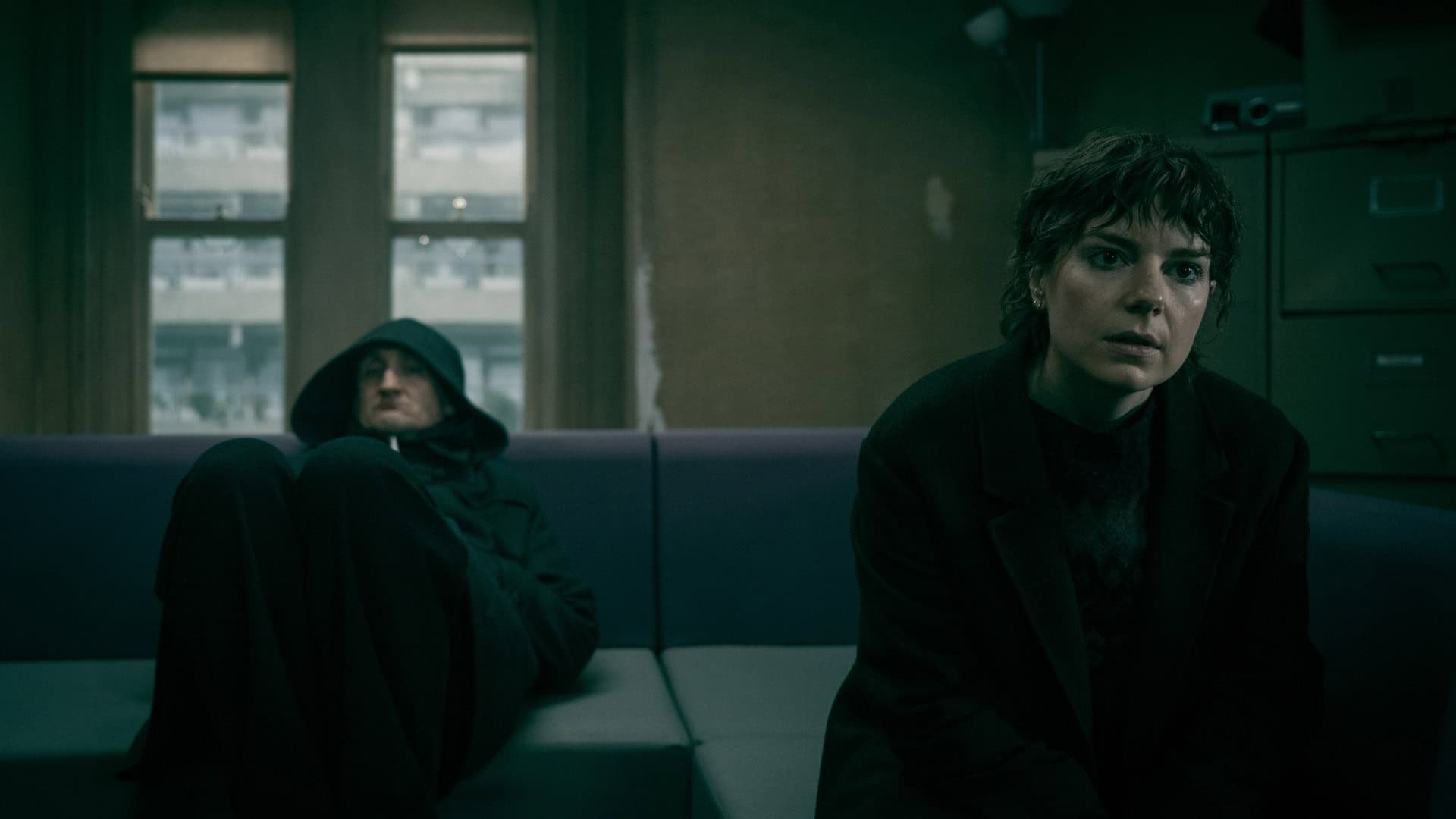 Aimee-Ffion Edwards and Tom Brooke in Slow Horses Season 6