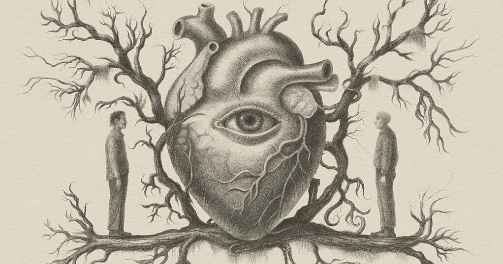 Heart Apple Original Podcast artwork showing a heart between two men