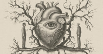 Heart Apple Original Podcast artwork showing a heart between two men