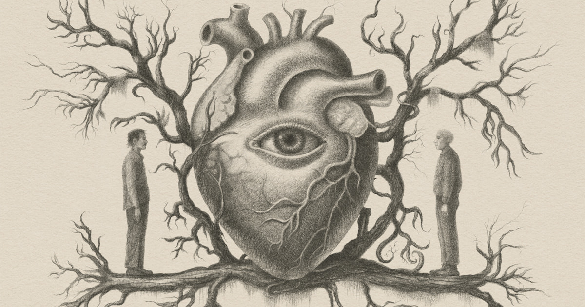 Heart Apple Original Podcast artwork showing a heart between two men
