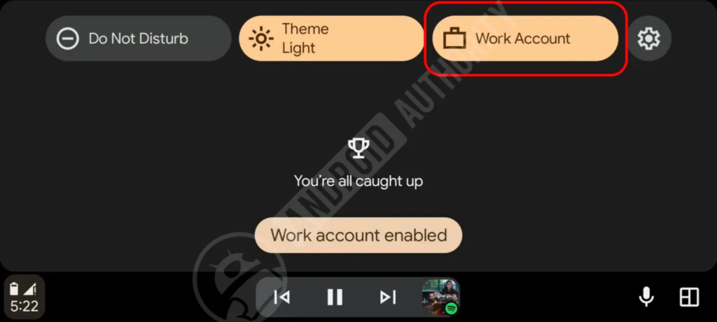 Android Auto Work Profile