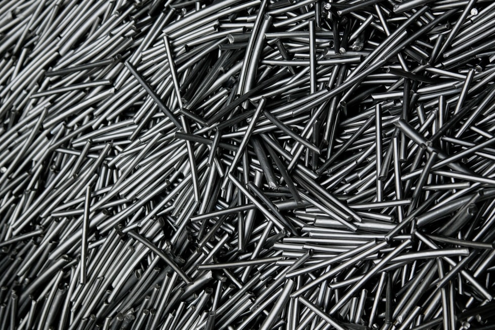 Titanium rods at Perryman Company facility
