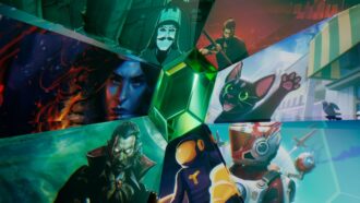 App Store Indie Games Week artwork with images from Sifu, Little Kitty Big City, No Man’s Sky, Dome Keeper, Vampire Crawlers, Yes Your Grace 2 Snowfall and 9 Kings