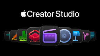 Apple Creator Studio logo above its app icons, including Keynote and Numbers