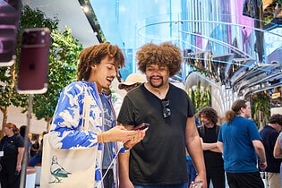 Customers try iPhone 18 Pro at Apple Fifth Avenue in New York