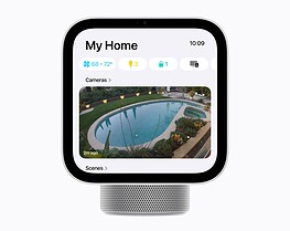 Apple HomeView showing Apple Home Collection camera and climate controls