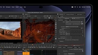 MacBook Pro with PROLED XDR Display running Nuke