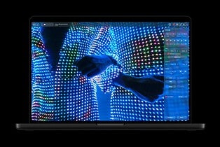 Pixelmator Pro running with touch on the MacBook Pro with PROLED XDR display