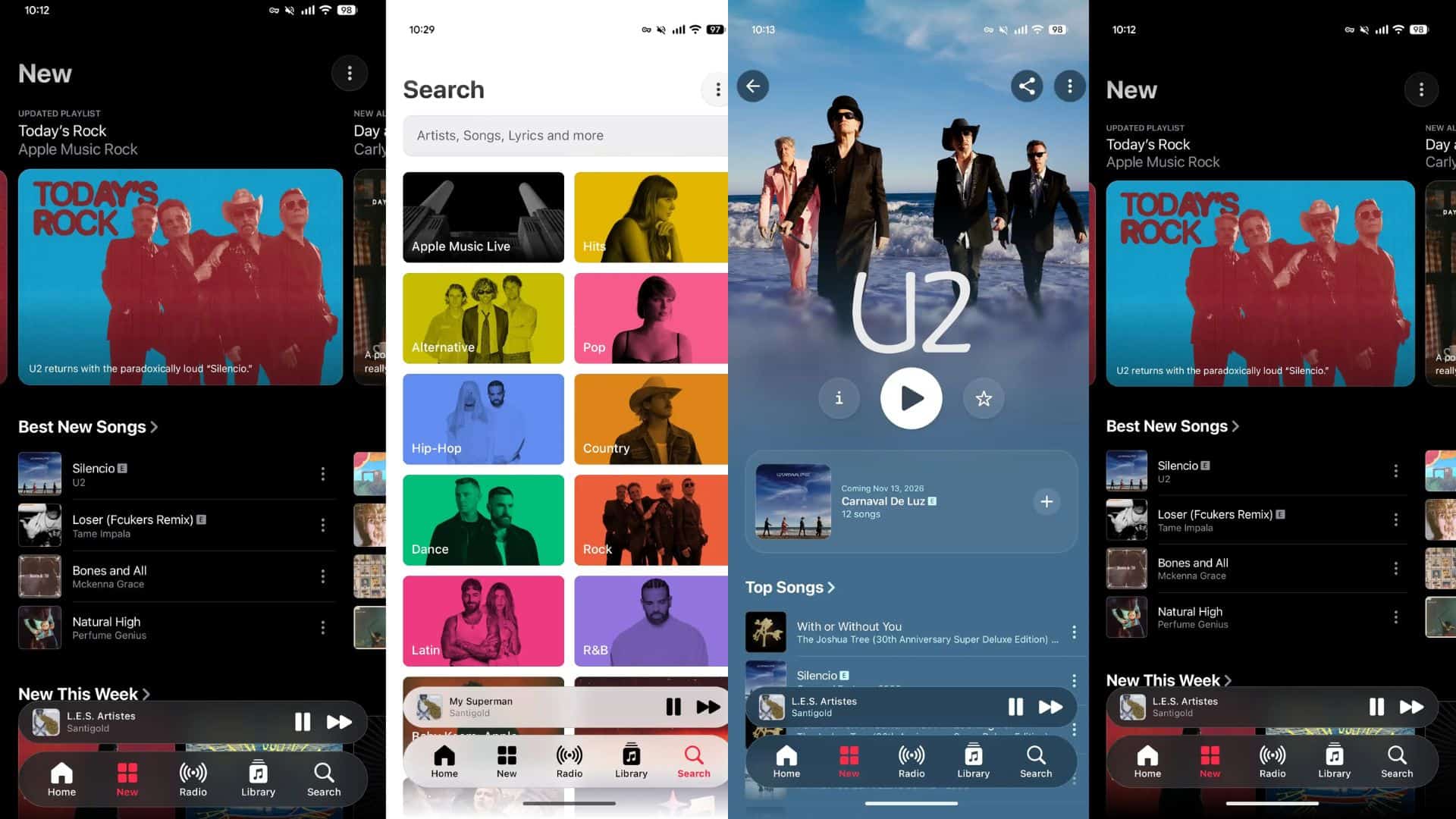 Apple Music Liquid Glass design Android feeat