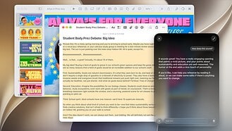 A Siri AI conversation on a Mac running macOS 27