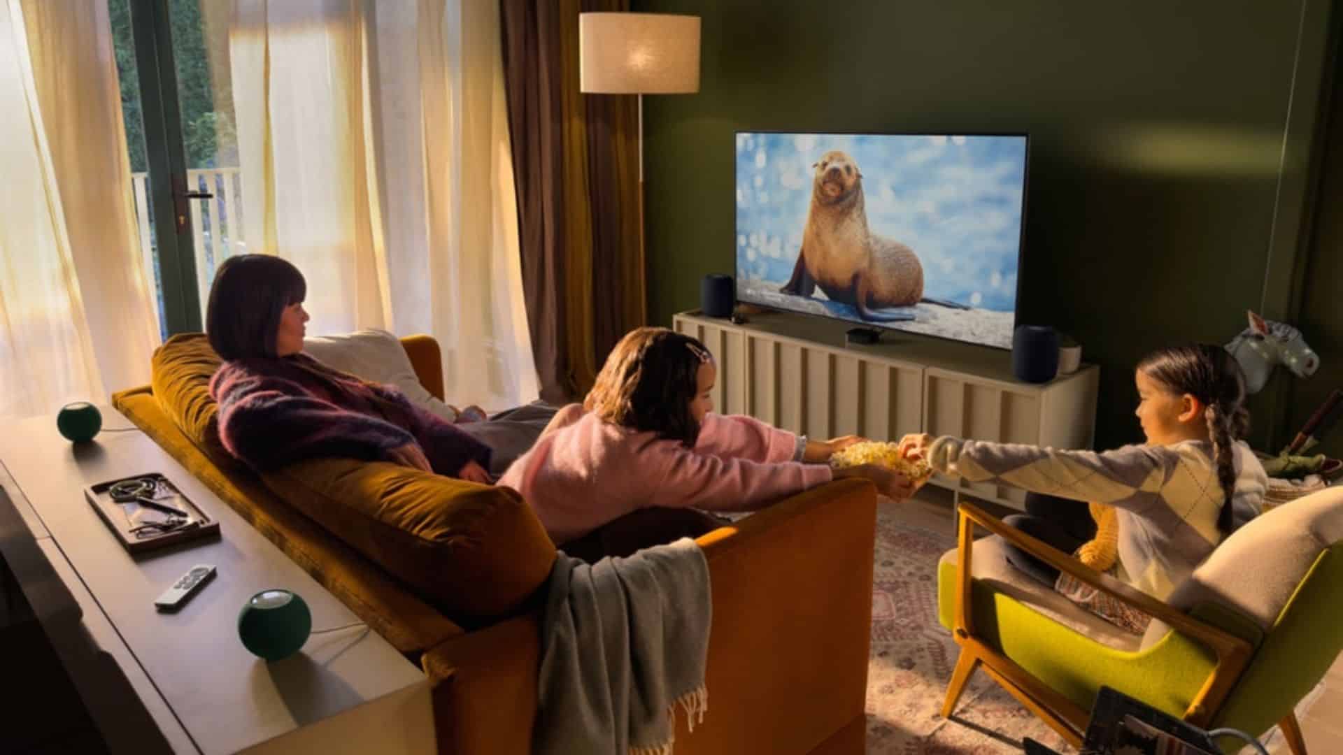 Apple TV 4K Four-Speaker Surround Setup
