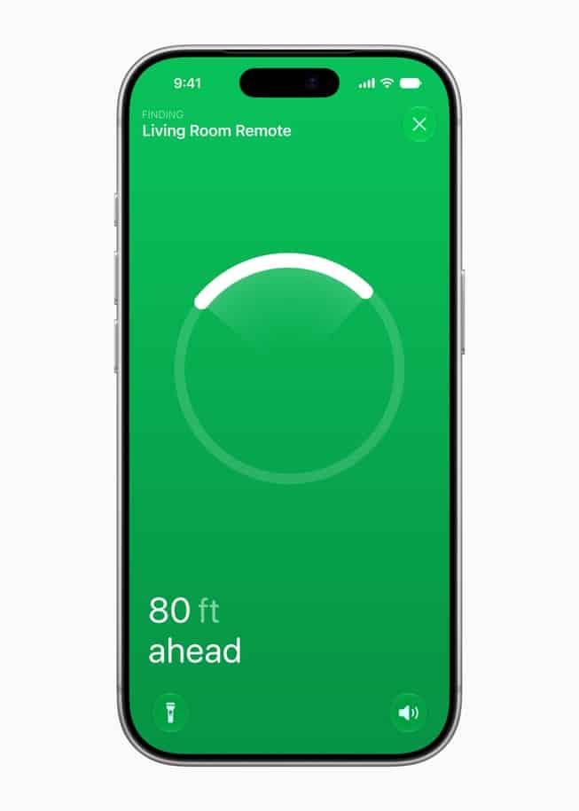 Finding the Siri Remote with Precision Finding on iPhone