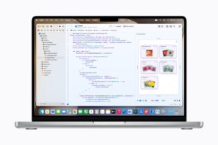MacBook Pro shows coding in Xcode 27