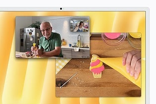 iMac with M6 using Center Stage and Desk View
