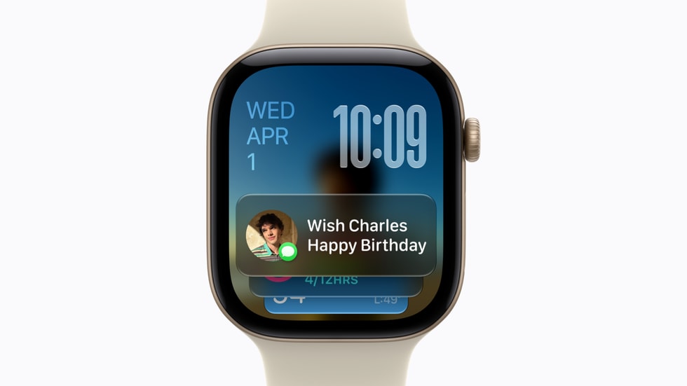 Smart Stack widget suggestions on Apple Watch Series 12