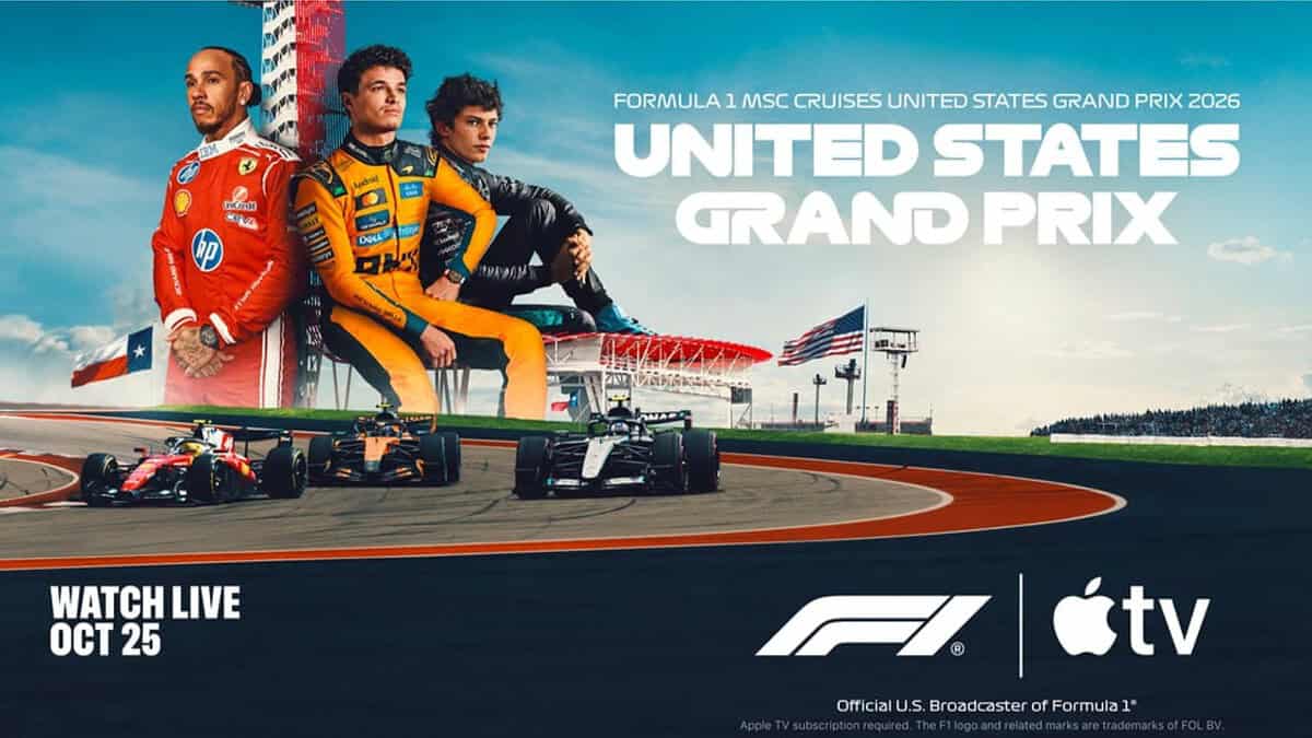 Forward Value Formula Catch the Formula 1 United States Grand Prix Live on Apple TV