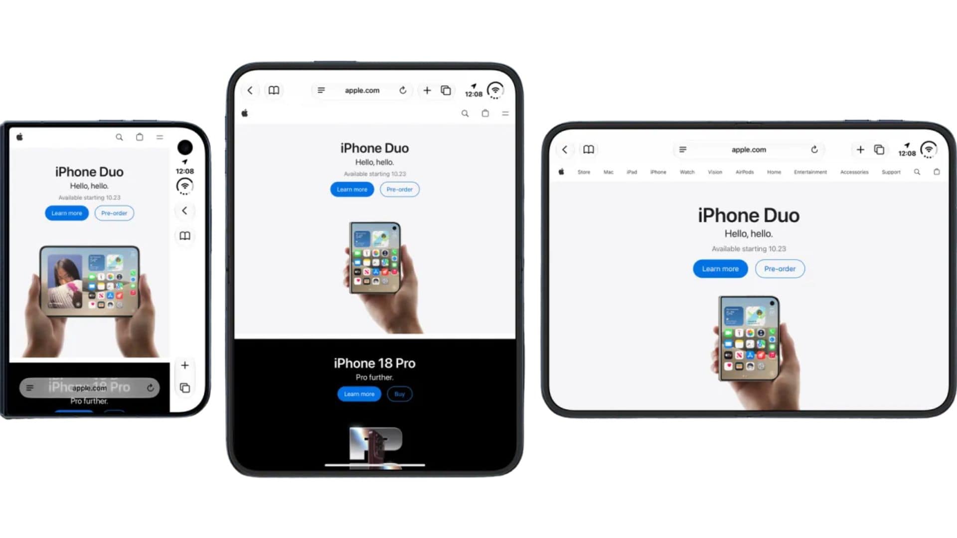 iPhone Duo Safari