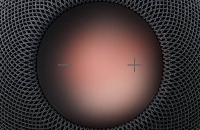 Sound Glow lighting on top of HomePod mini 2