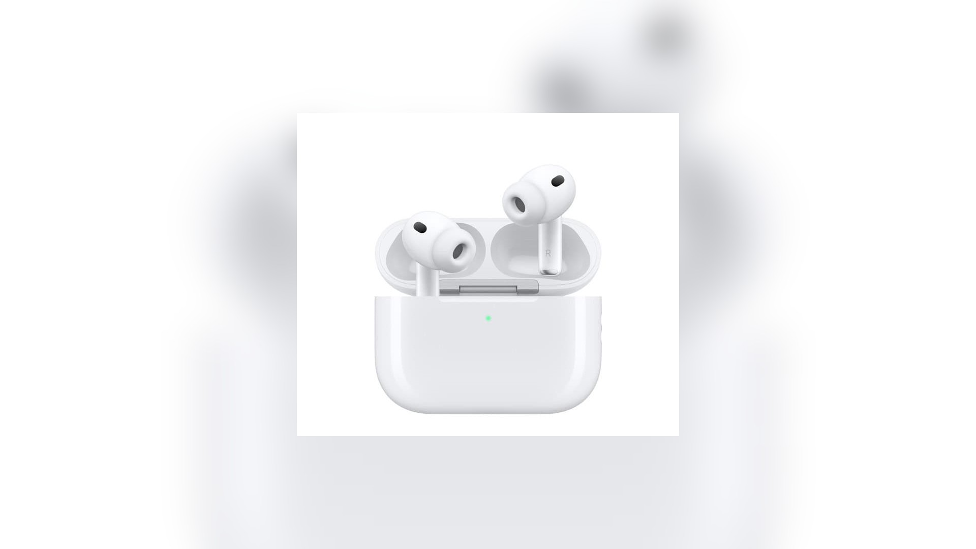 White AirPods Pro 3 earbuds in their charging case