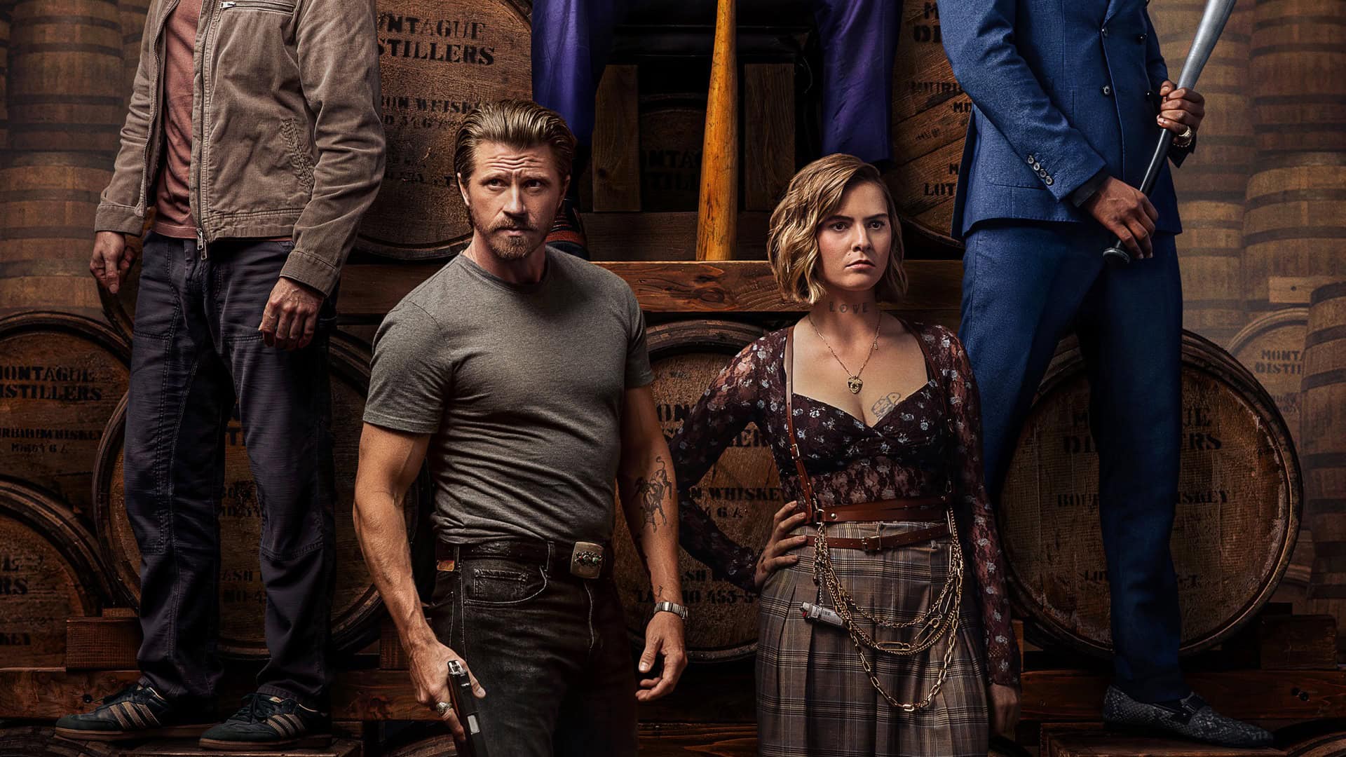Sylvester Stallone and the Tulsa King ensemble
