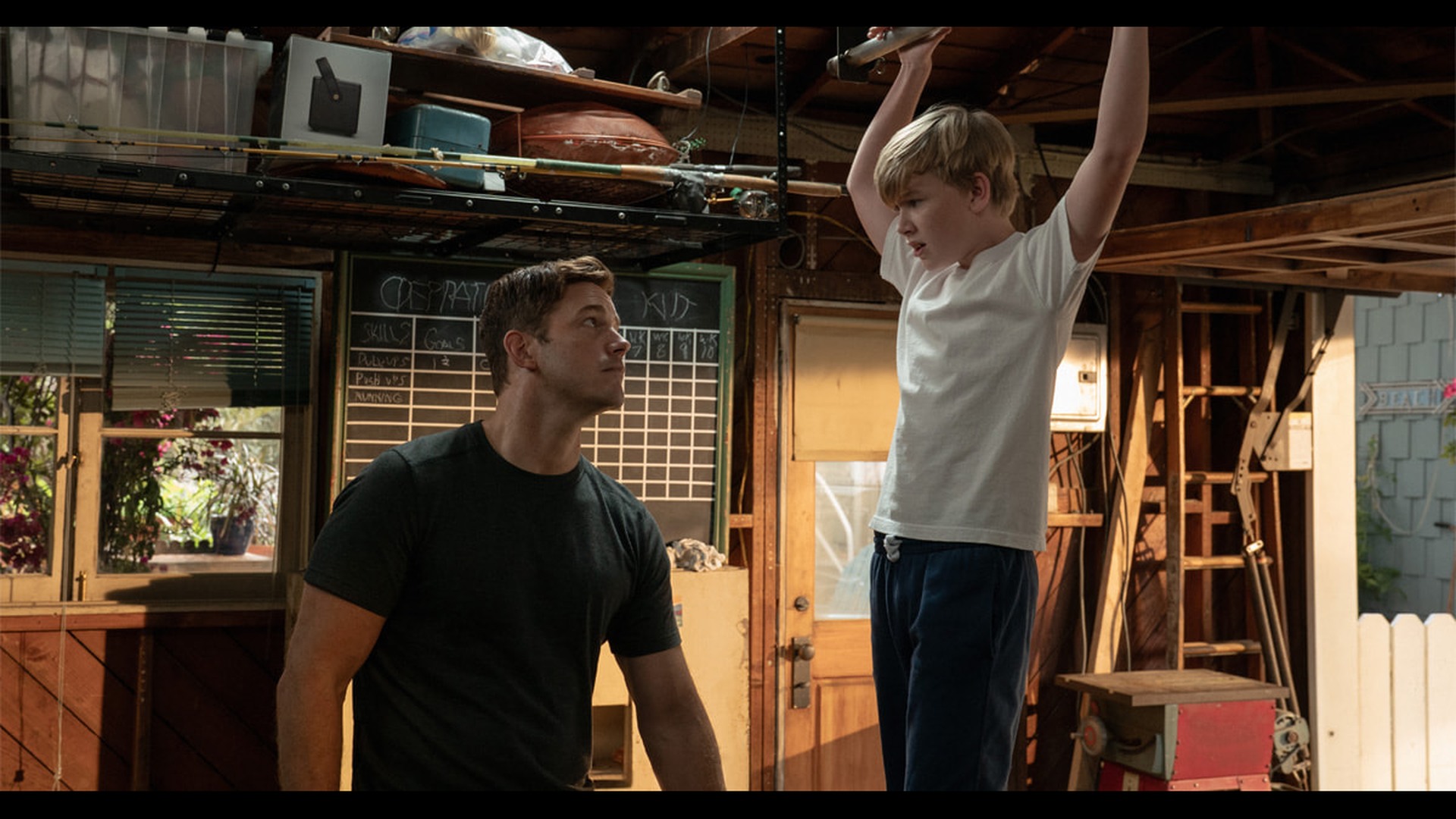 Chris Pratt and Jude Hill in Way of the Warrior Kid